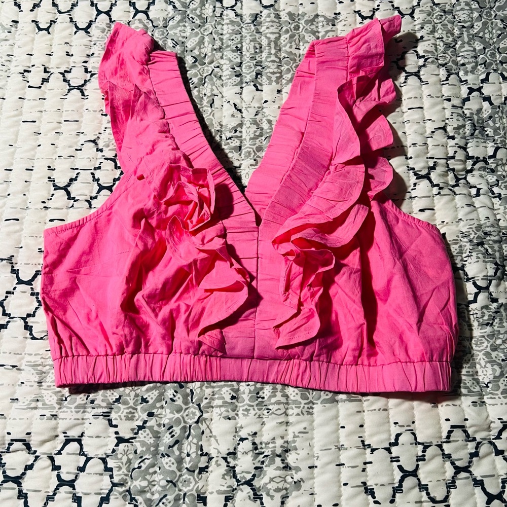 XL And Now This Pink Crop Top NWOT - Picture 1 of 1
